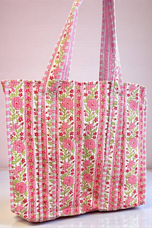 PREOREDER Ophelia Pink Floral Tote Bag