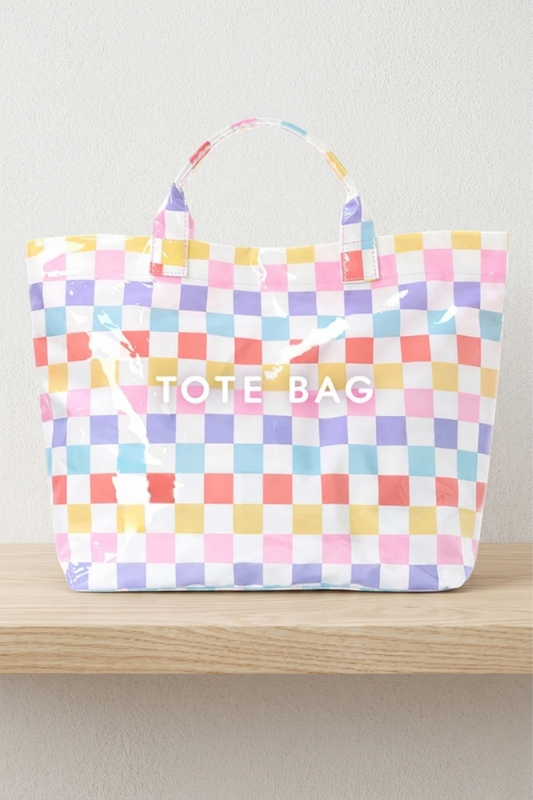 Multicolor Checkered TOTE BAG PREORDER
