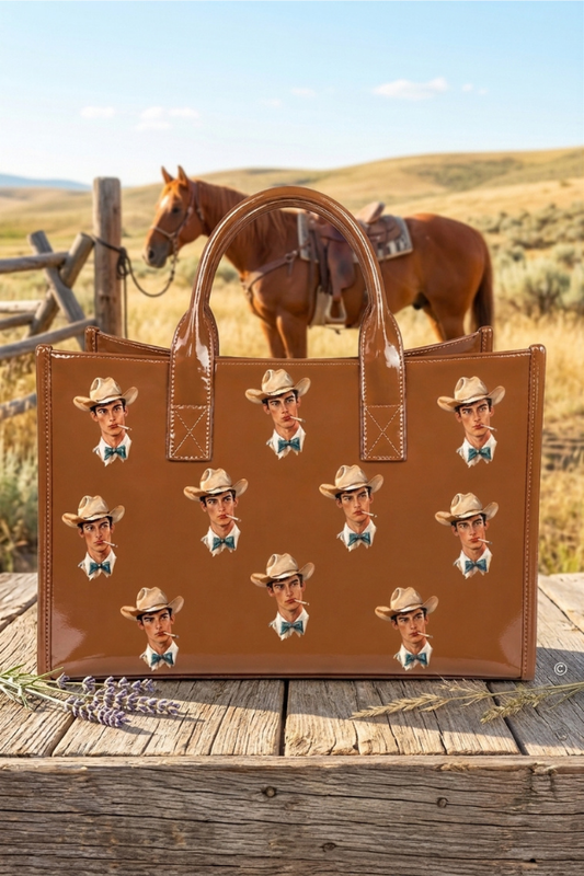 The Nashville Cowboy Vinyl Tote Bag© PREORDER