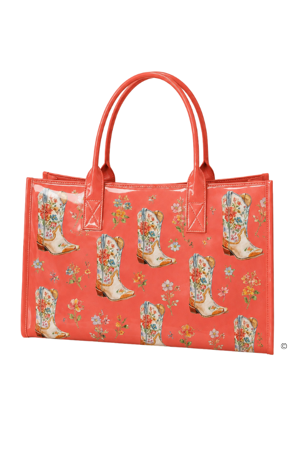 The Cowgirl Garden Vinyl Tote© PREORDER