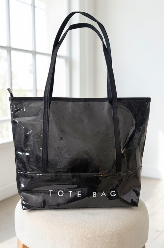 Black Shoulder Strap TOTE BAG