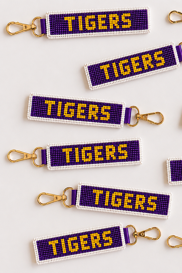 TIGERS Beaded Keychain PREORDER
