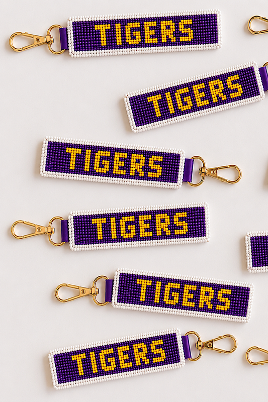 TIGERS Beaded Keychain PREORDER