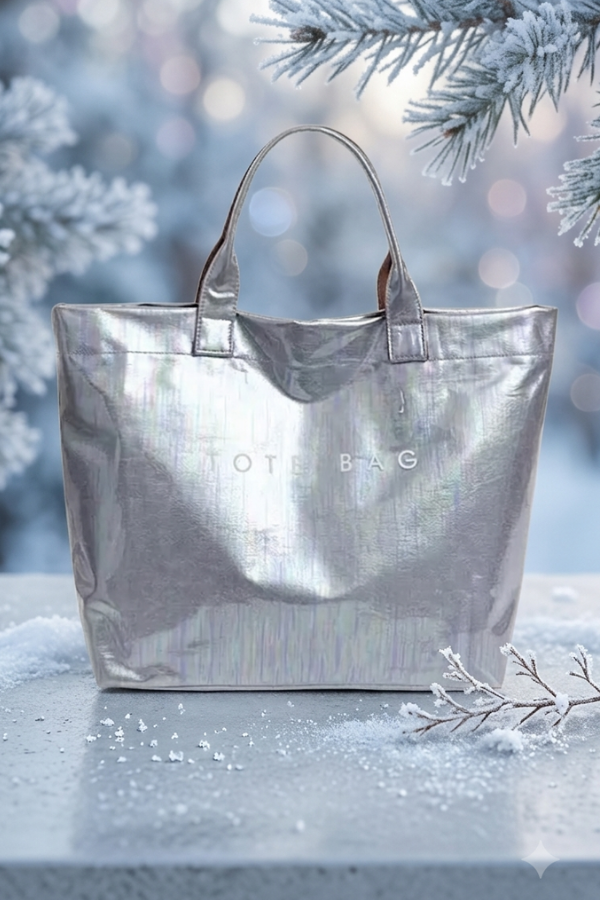 Silver Iridescent TOTE BAG PREORDER