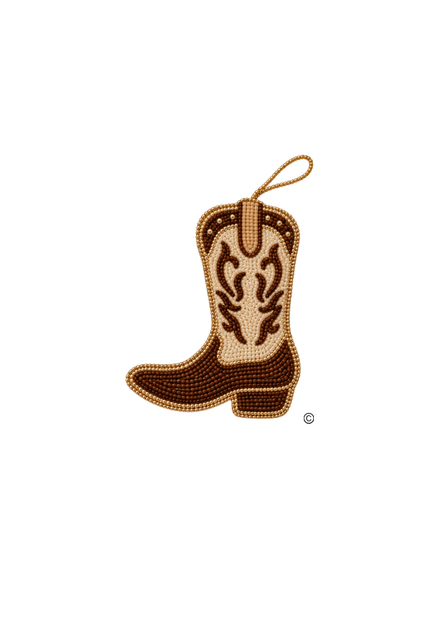 The Rhinestone Rodeo Beaded Ornament PREORDER