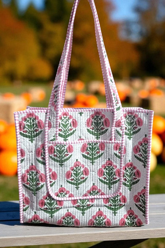 PREORDER Autumn Rose Floral Tote Bag