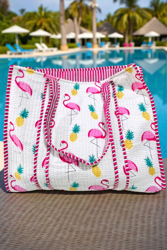 PREORDER Florence Flamingo Print Tote Bag