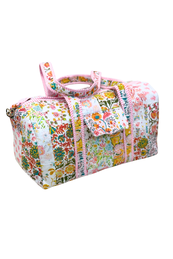 Florence Floral Patchwork Duffel Bag PREORDER