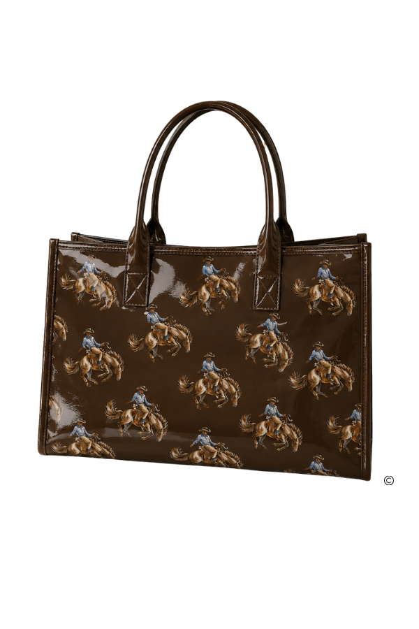 The Saddle Up Vinyl Tote© PREORDER