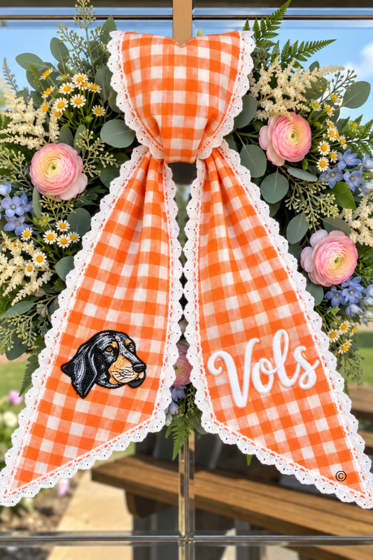 Saturdays with Smokey Wreath Sash© PREORDER