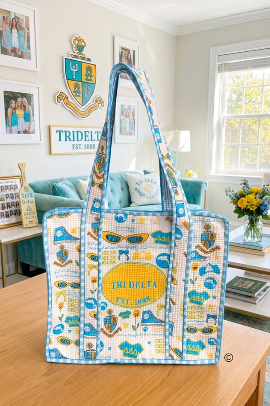Tri Delta Sorority Tote Bag PREORDER