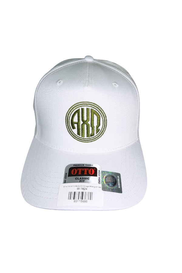 Alpha Chi Omega Monogram Hat