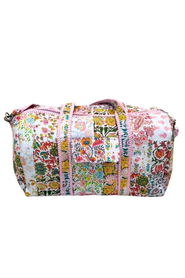 Florence Floral Patchwork Duffel Bag PREORDER