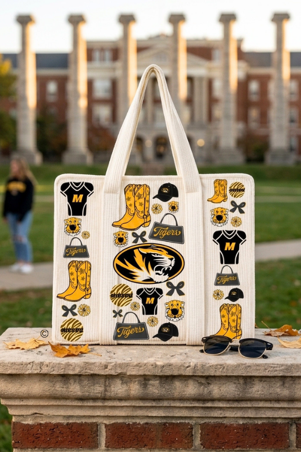 Meet Me at Mizzou Quilted Tote© PREORDER