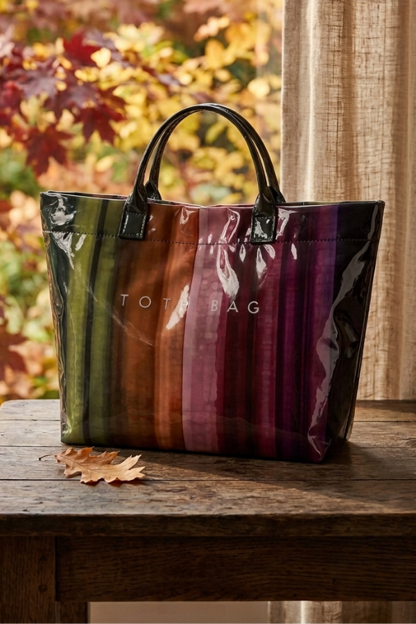 Dark Multicolor Striped TOTE BAG PREORDER