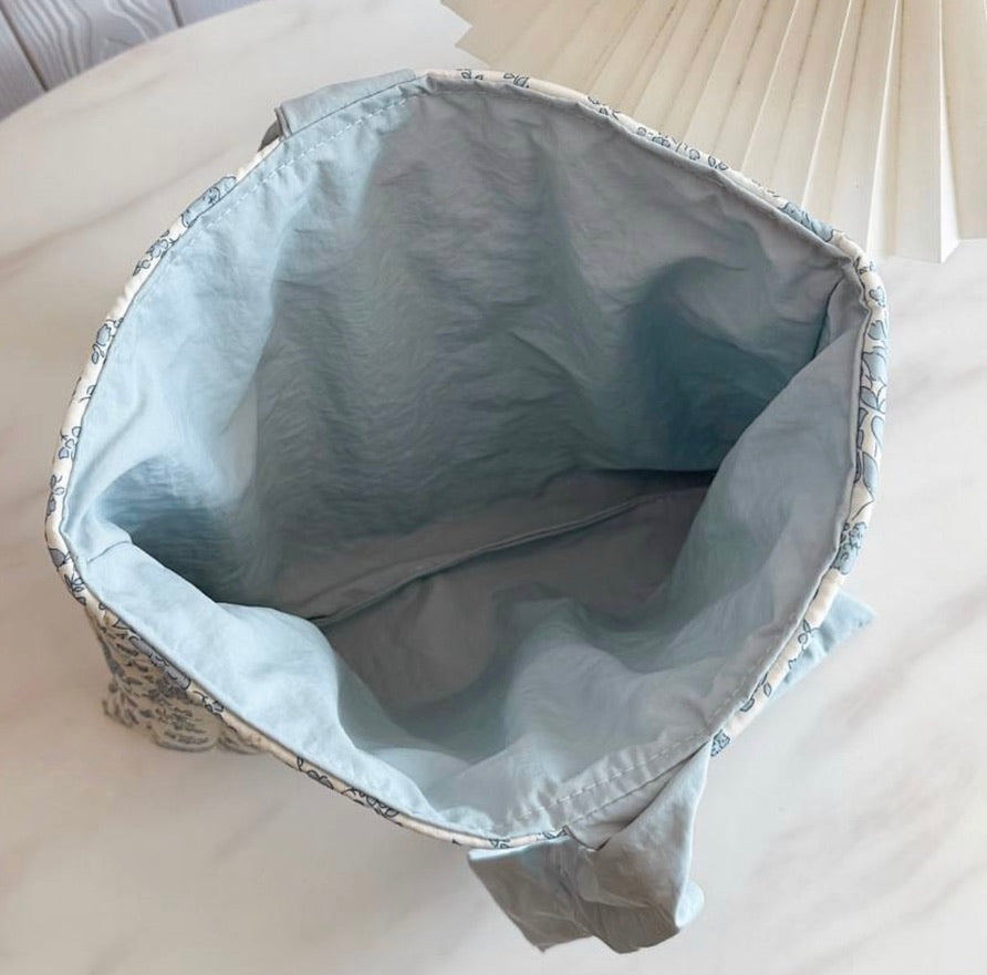 Libby Beige Floral Tie Bible Cover PREORDER