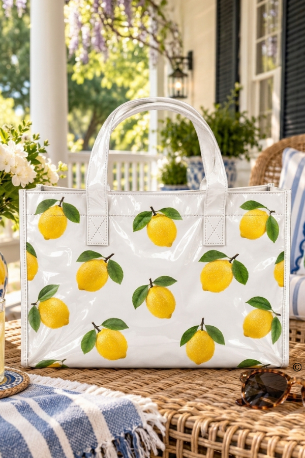 Squeeze the Day Vinyl Tote Bag© PREORDER