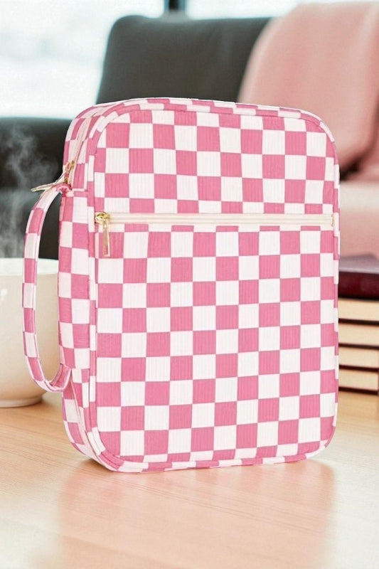 PREORDER Chloe Pink Check Bible Cover