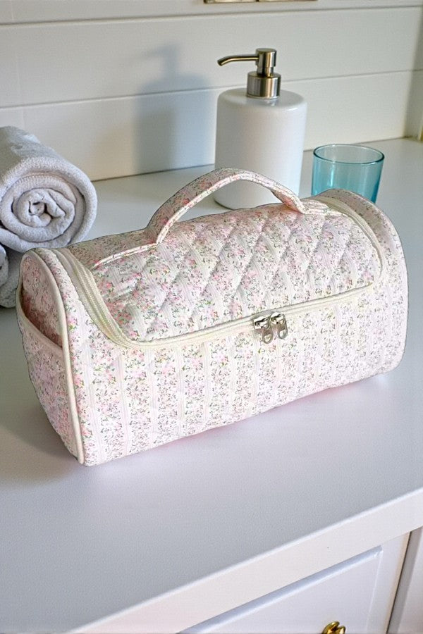 PREORDER Hazel Cream Floral Cosmetic Case