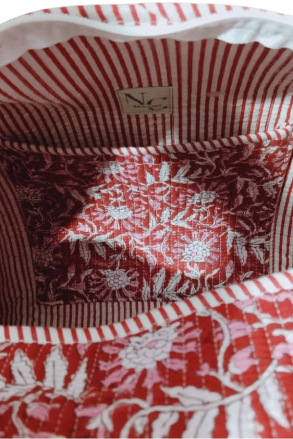 PREORDER Hampton Red Floral Duffle Bag