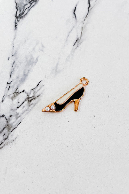 Pearl Black Heel Charm