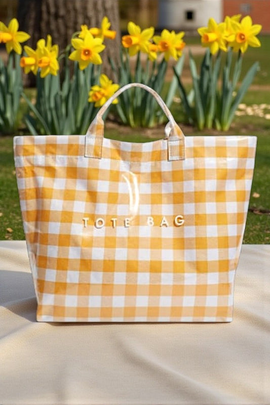 PREORDER Yellow Gingham TOTE BAG