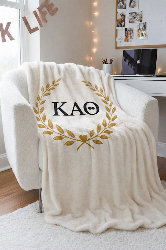 Kappa Alpha Theta Luxury Blanket PREORDER