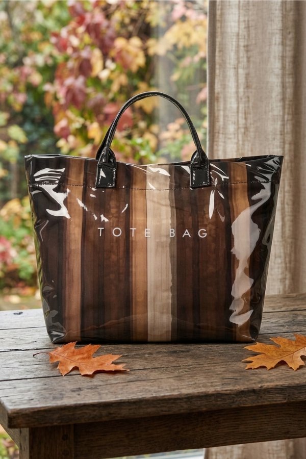 Brown Striped TOTE BAG PREORDER