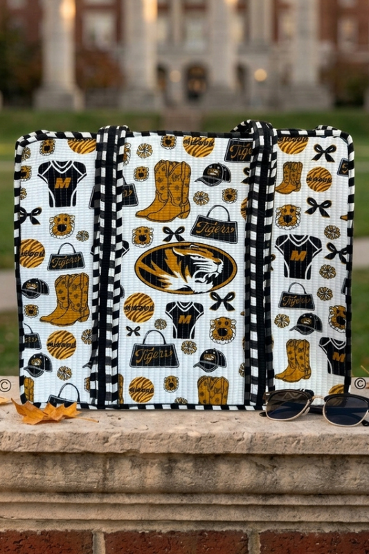 Meet Me at Mizzou Quilted Tote© PREORDER