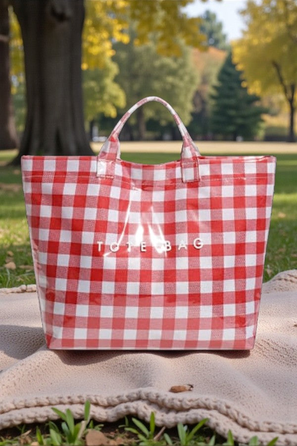 PREORDER Red Gingham TOTE BAG
