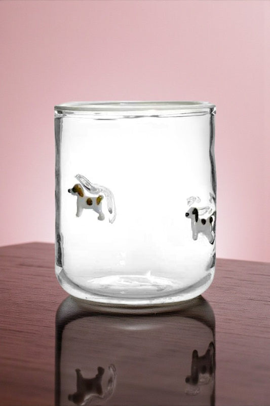 PREORDER Puppy Clear Drinking Glass