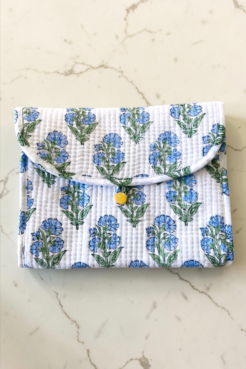 PREORDER Patsy Blue Floral Jewelry Pouch