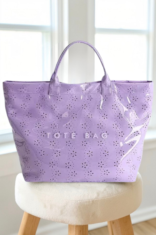 PREORDER Purple Eyelet TOTE BAG