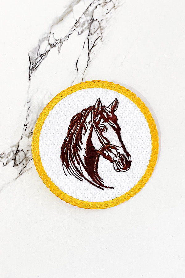 Horse in Frame Embroidered Patch