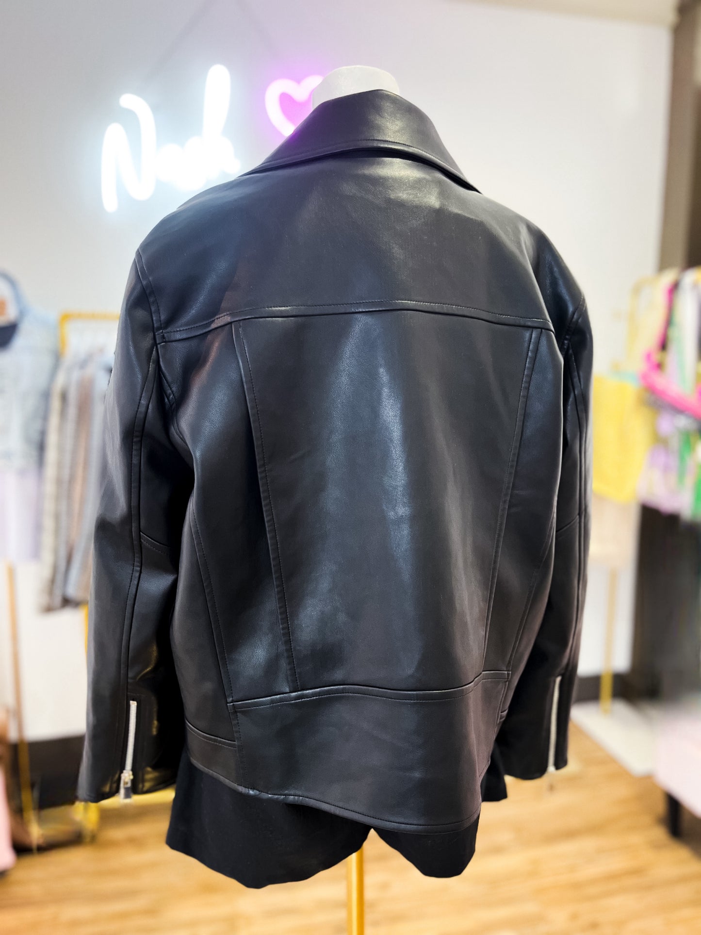 Desi High Quality Black Leather Jacket