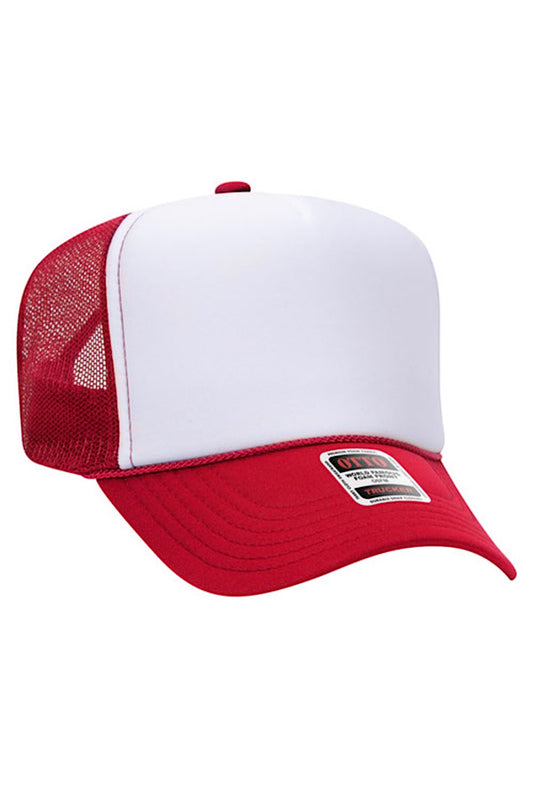 OTTO Red White Trucker Hat