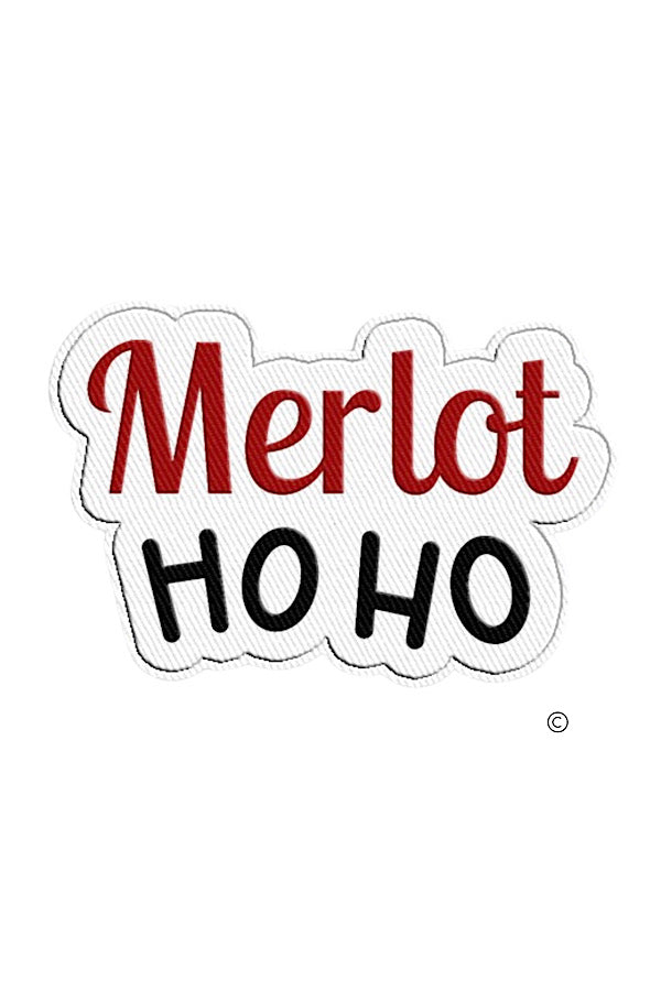 Merlot Ho Ho Embroidered Patch