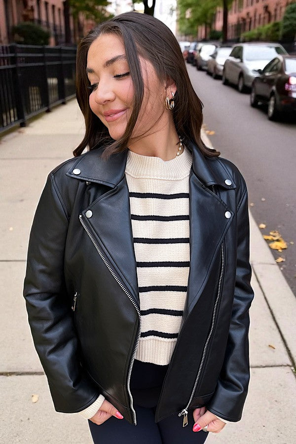 Desi High Quality Black Leather Jacket