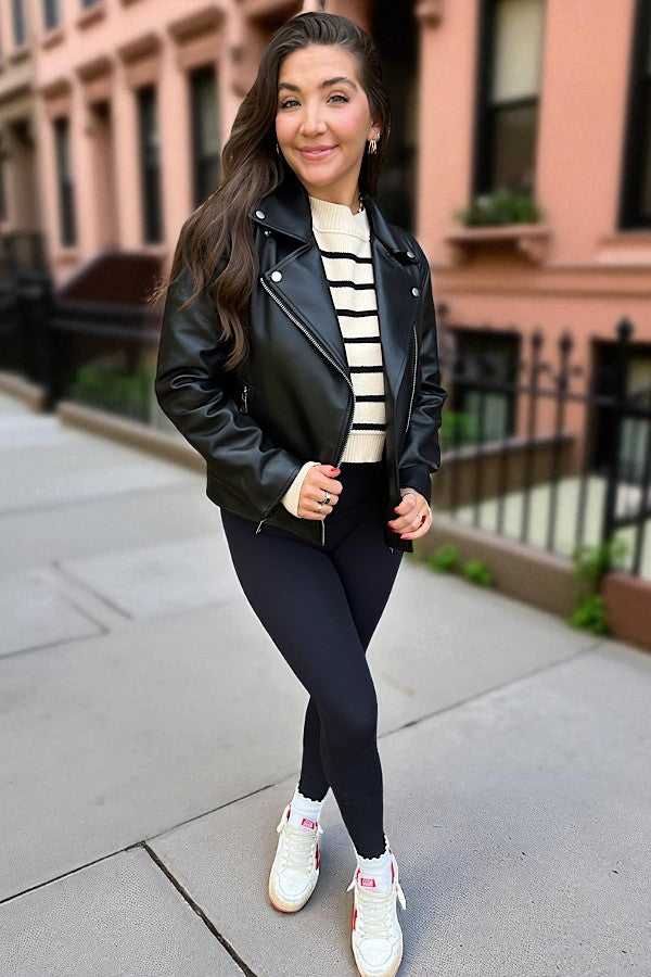 Desi High Quality Black Leather Jacket