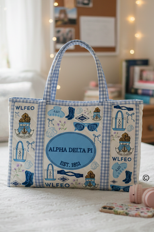 Alpha Delta Pi Sorority Tote Bag PREORDER