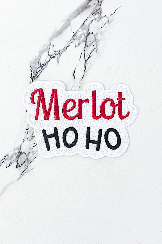 Merlot Ho Ho Embroidered Patch