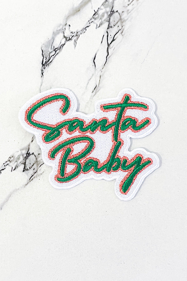 Santa Baby Embroidered Patch