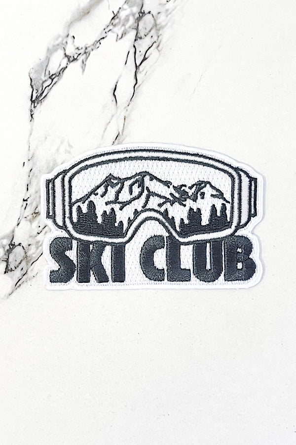 Ski Club Embroidered Patch