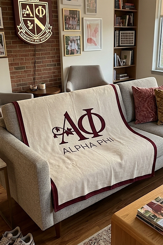 Alpha Phi Luxury Blanket PREORDER
