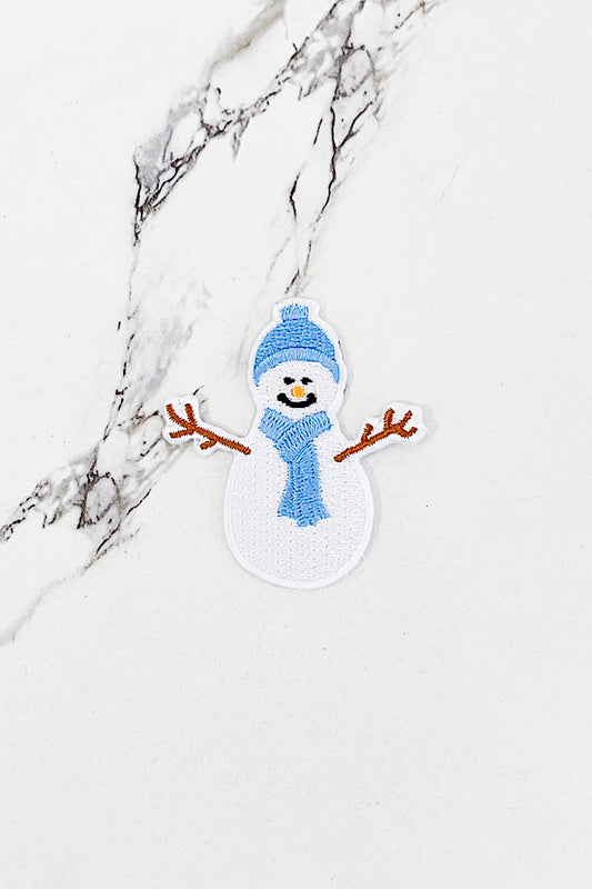 Snowman Embroidered Patch