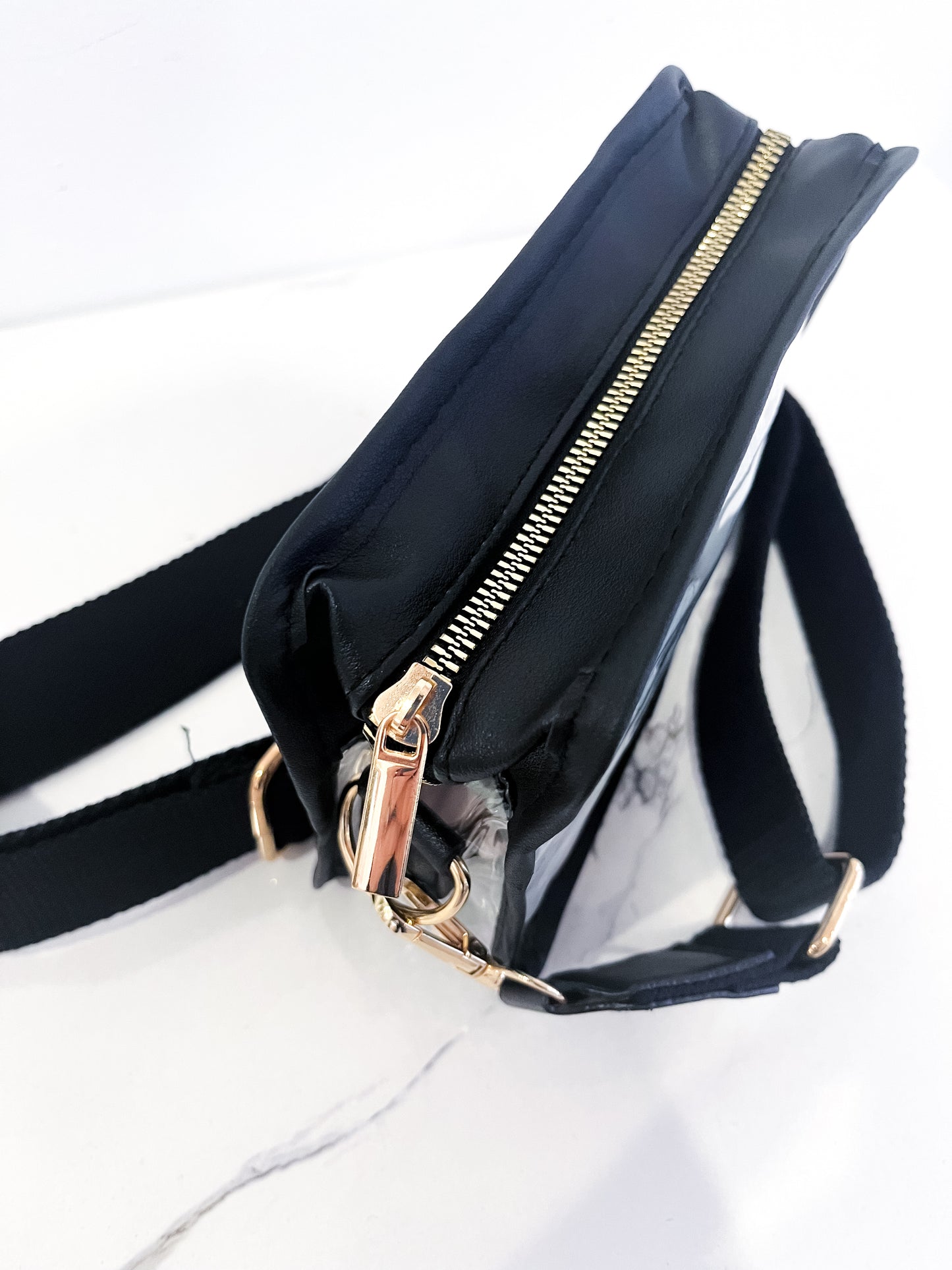 Black Clear Stadium Crossbody Bag