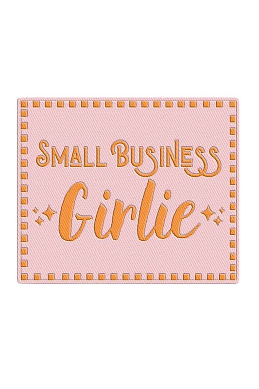 Small Business Girlie Embroidered Patch