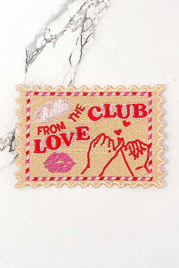 Love Club Embroidered Patch