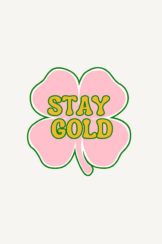 PREORDER Stay Gold Embroidered Patch