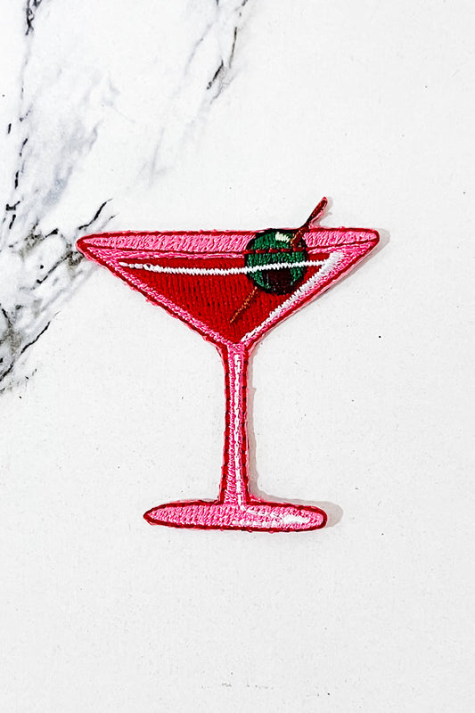 Pink Martini Embroidered Patch